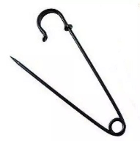 Jumbo Safety Pins Heavy-Duty Steel for Fabric, Crafts - 3"