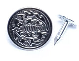 Jean Button Metal Rivets Durable Oak Leaf Design for Jeans - 17mm
