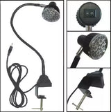 LED Task Light Gooseneck 110V with C-Clamp - 28 LEDs