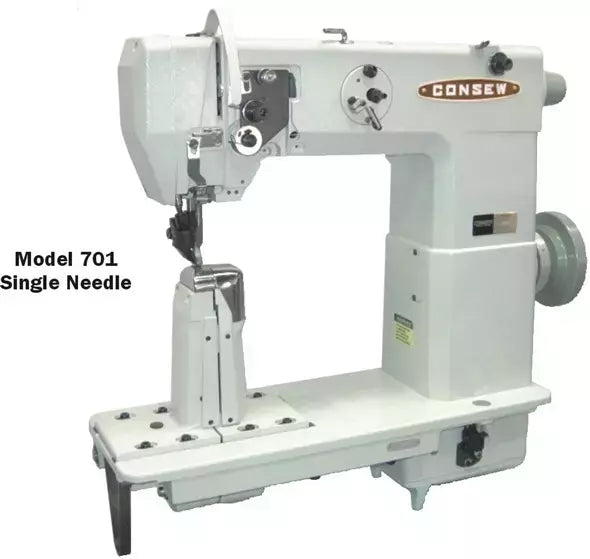 Industrial Sewing Machine Post Bed Lockstitch for Heavy-Duty Stitching - Consew 701