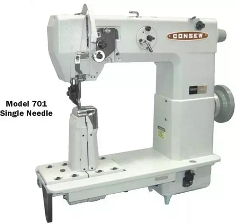 Industrial Sewing Machine Post Bed Lockstitch for Heavy-Duty Stitching - Consew 701