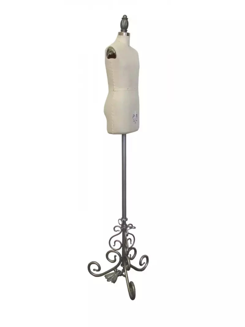Half Scale Men Dress Form Pin-able Linen for Draping Practice - 17.5 in