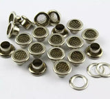 Mesh Grommets Heavy-Duty Brass for Ventilation Projects - 8.6 mm to 16 mm