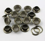 Mesh Grommets Heavy-Duty Brass for Ventilation Projects - 8.6 mm to 16 mm