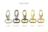Swivel Snap Hook Alloy Hardware Durable for Bags & Purses - Egg Shaped