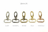 Swivel Snap Hook Alloy Hardware Durable for Bags & Purses - Egg Shaped