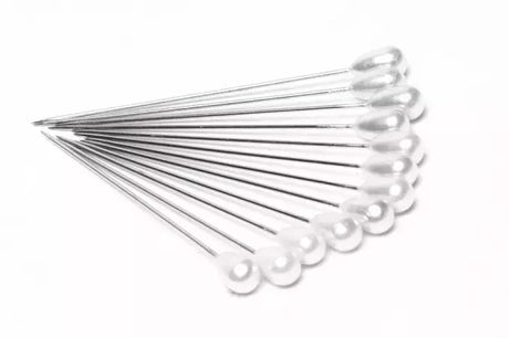 Pearl Head Pins Teardrop Design for Floral Work - 2-1/4 to 2-3/4 in