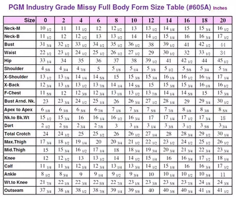 Female Full Body Dress Form Collapsible Shoulders for Draping - Size 0-20
