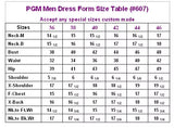 Men's Dress Form with Legs Linen Heavy-Duty for Draping - Sizes 36-42