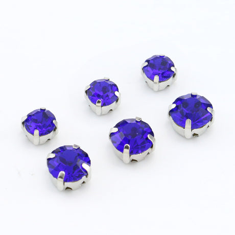 Sew-On Rhinestones Crystal Decorative Studs for Leather & Apparel - 6mm/8mm