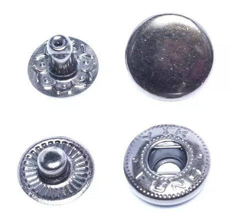 Spring Snaps Iron Durable for Garments & Lightweight Fabrics - 10mm to 15mm