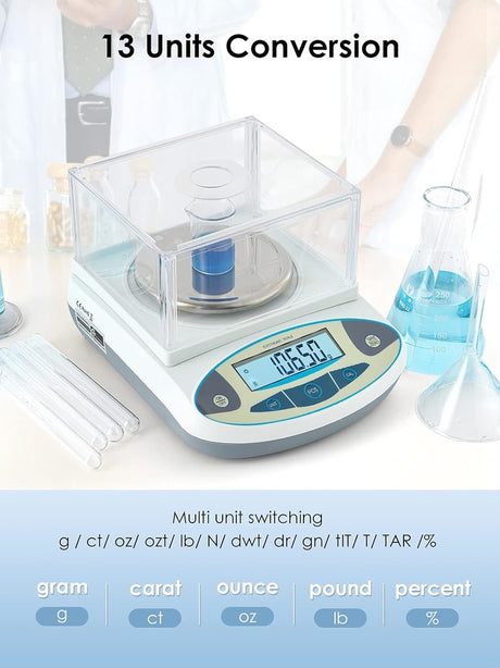 Digital GSM Scale Precision Balance for Fabric, Paper & Cardboard - 2000g/0.01g