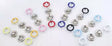 Prong Ring Snaps Enamel Open Ring Secure Fabric Closure - 9.5mm & 11mm