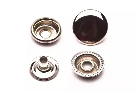 Ring Snaps Heavy-Duty Fasteners for Garments - 12.5mm to 15mm