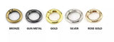 Spring Gate O-Ring Alloy Metal Ring for Bags & Leathercraft - 3.5mm x 12.2mm