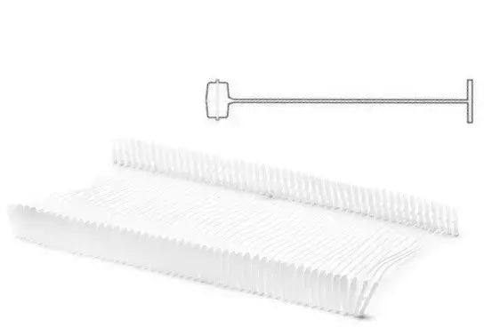 Fine Tagging Gun Fasteners Clear/White for Fabric Tagging - 1/4"