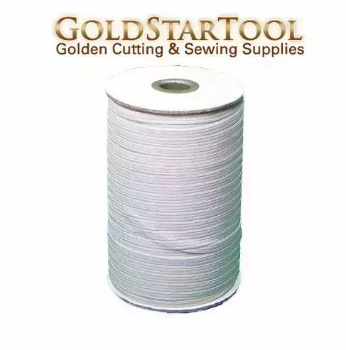 Braided Elastic Polyester Rubber Durable Sewing Elastic for Waistbands & Masks - 1/8" to 1/2"