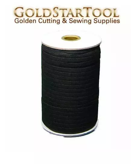 Braided Elastic Polyester Rubber Durable Sewing Elastic for Waistbands & Masks - 1/8" to 1/2"