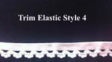 White Elastic Trim Decorative Sewing Trim - 3/8" to 1"
