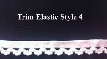 White Elastic Trim Decorative Sewing Trim - 3/8" to 1"