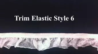 White Elastic Trim Decorative Sewing Trim - 3/8" to 1"