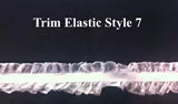 White Elastic Trim Decorative Sewing Trim - 3/8" to 1"