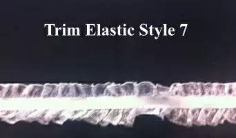 White Elastic Trim Decorative Sewing Trim - 3/8" to 1"