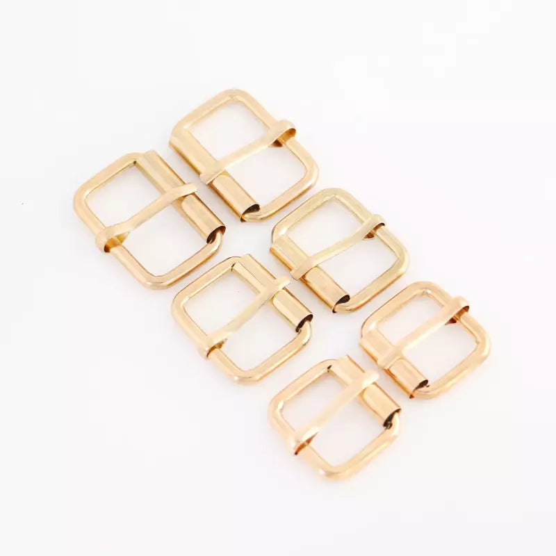 Metal Roller Heel Bar Buckle Durable Welded Closure for Bags & Belts - 3/4"