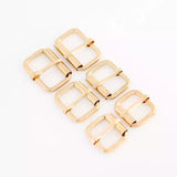 Metal Roller Heel Bar Buckle Durable Welded Closure for Bags & Belts - 3/4"