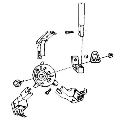 Turret Presser Feet Assembly Quick-Change for High-Shank Industrial Sewing Machines - 154628-001