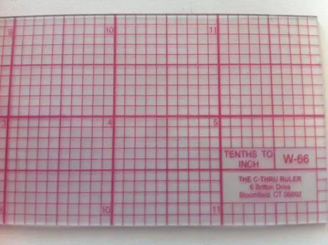 Graph Rulers Transparent Beveled Laminated for Ink Work - Assorted Sizes