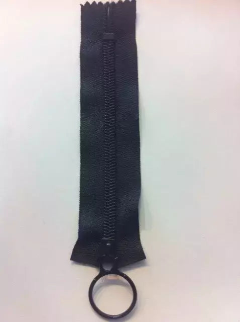 Nylon Coil Zippers Ring Pull Durable for Bags & Garments - #5 5"