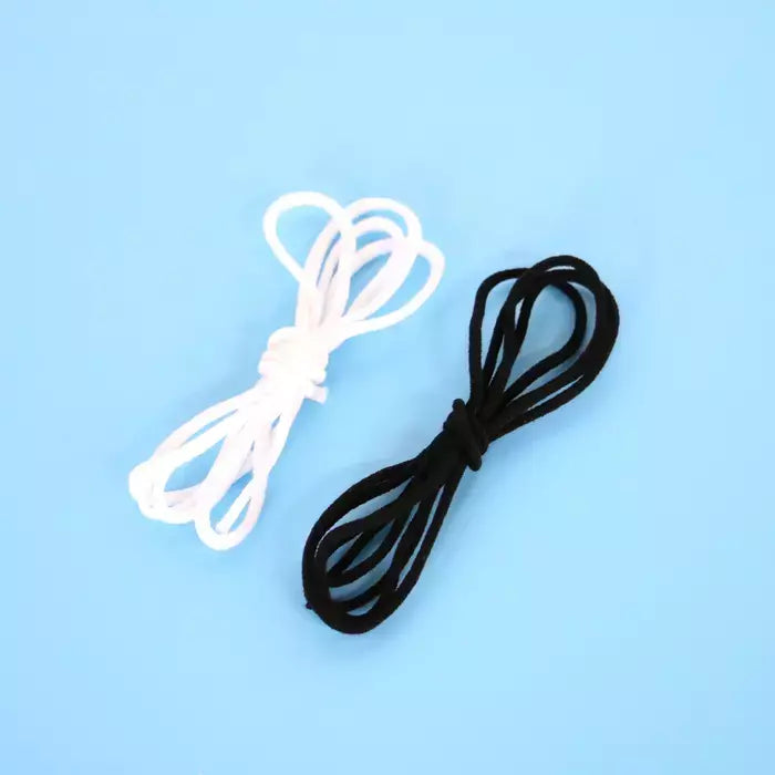 Elastic Ear Loop Cord Soft Stretch for Face Masks - 1/8 in