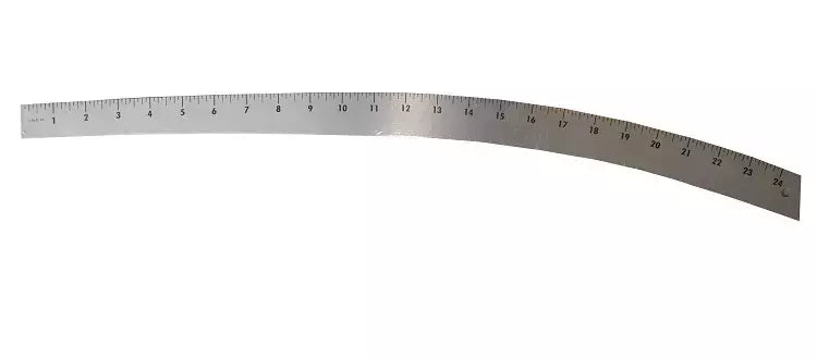 Curve Stick Aluminum Tailor's Ruler for Lapel, Skirt & Trouser Curves - 24"
