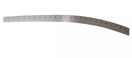 Curve Stick Aluminum Tailor's Ruler for Lapel, Skirt & Trouser Curves - 24"