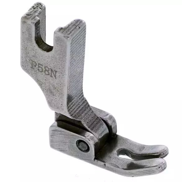 Zipper Presser Foot Narrow Split Hinged for Industrial High Shank Machines - 142058N