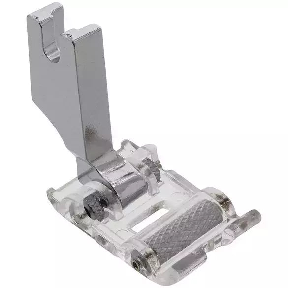 Clear Roller Presser Foot High Shank for Slippery Fabrics - 5mm ZZ Opening