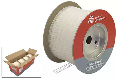 Plastic Staples Clear 1/2" Fastener Refills for Avery Dennison ST9500 - 13mm