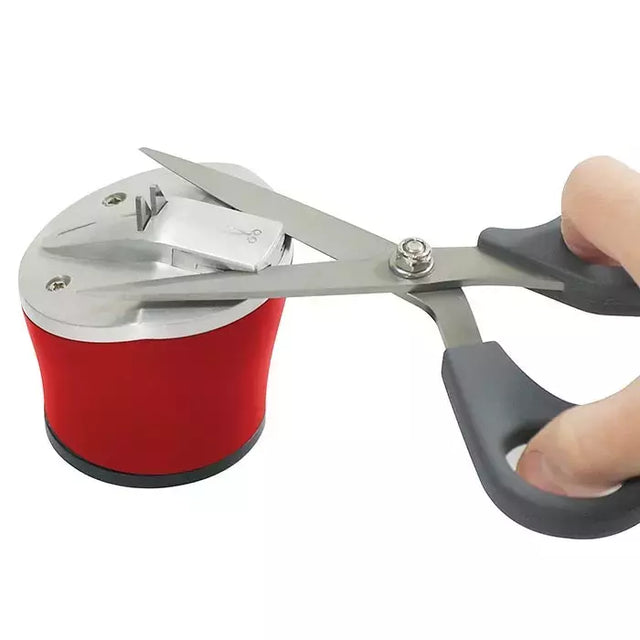Knife and Shear Sharpener Tungsten Carbide & Ceramic - Industrial Suction Base