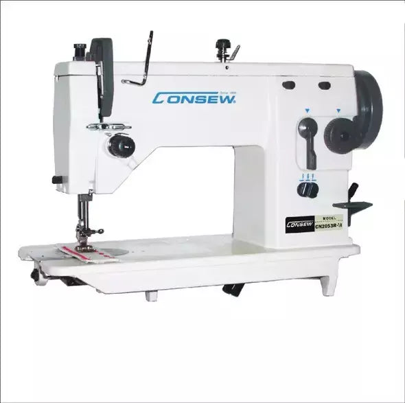 Industrial Sewing Machine Single Needle Zig-Zag Lockstitch for Heavy-Duty Sewing - Consew CN2053R-1A