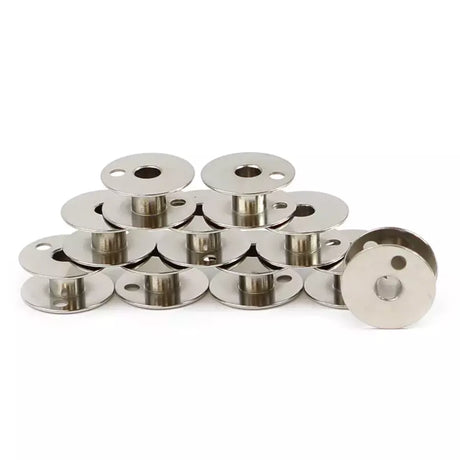 Metal Bobbin Durable for Walking Foot & Double Needle Industrial Sewing Machines - 22mm x 9mm