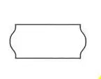 Pricing Gun Labels White for Printex 5326 & Meto 722 - 26x12 / 22x12