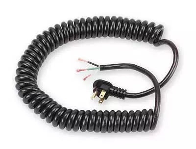 Coiled Power Supply Cord Heavy-Duty Retractable for Tools - 20 ft 16/3