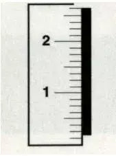 Vertical Rule Aluminum Measuring Ruler for Garment Heights - 36 x 1 in