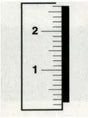 Vertical Rule Aluminum Measuring Ruler for Garment Heights - 36 x 1 in
