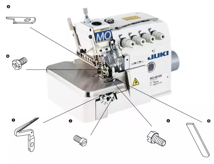 JUKI MO-6800 Spare Parts Kit - Essential Replacement Parts