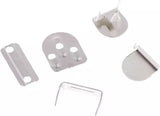 Hook and Bar Waistband Fasteners Metal No-Sew Closure for Garments - 4 Parts