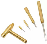 Handy Tool 5-in-1 Brass Multi-Tool for Home Repair - 162mm