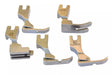 Industrial High Shank Presser Feet 5-Pack for Lockstitch Machines - Metal