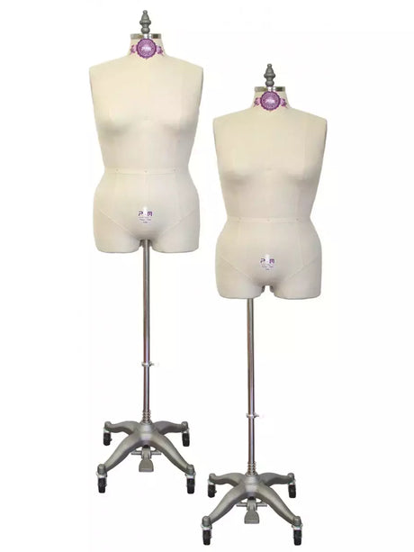 Dress Form Women Plus Size Half Body with Legs - Collapsible Shoulder